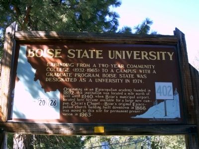 Boise State University Marker image. Click for full size.