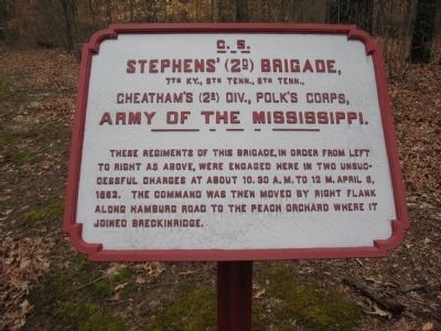 Stephens' Brigade Tablet image. Click for full size.