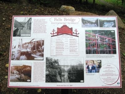 Falls Bridge Marker. Click for full size. Falls Bridge Marker image. Click for full size.