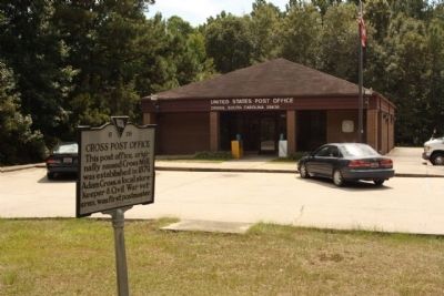 Cross Post Office Marker. Click for full size. Cross Post Office Marker image. Click for full size.