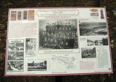 Bridgeport Wood Finishing Company 1881 – 1927 Marker. Click for full size. Bridgeport Wood Finishing Company 1881 – 1927 Marker image. Click for full size.