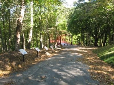 Markers along the old road.. Click for full size. Markers along the old road. image. Click for full size.
