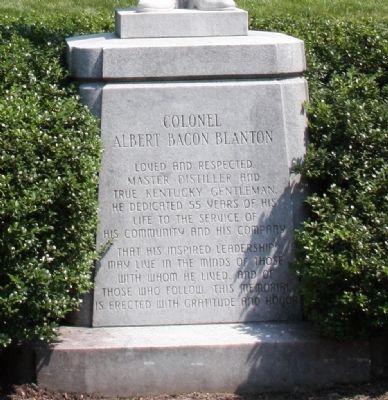 Base Only - - Colonel Albert Bacon Blanton - Statue image. Click for full size.