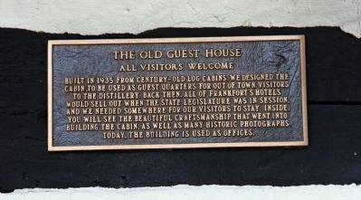 Sign - - The Old Guest House - - Built 1935 - Old'er Logs image. Click for full size.