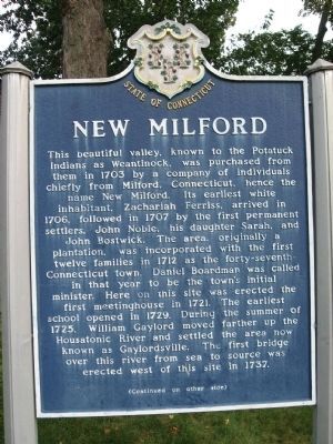 New Milford Marker image. Click for full size.