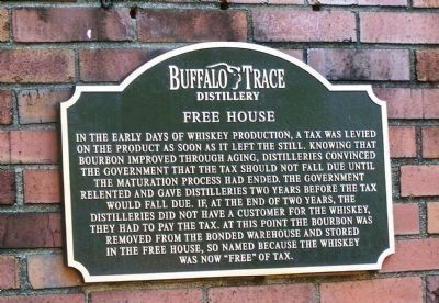Buffalo Trace Free House Marker image. Click for full size.