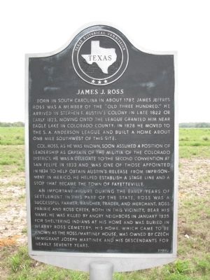 James J. Ross Marker. Click for full size. James J. Ross Marker image. Click for full size.