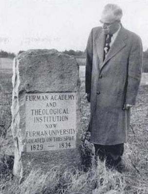 Furman University Marker in the<br>High Hills of the Santee image. Click for full size.