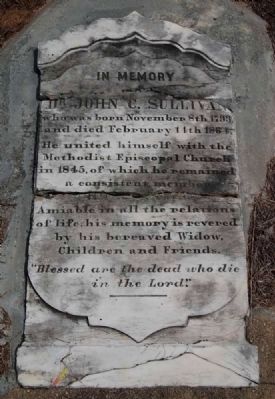 Tombstone for Dr. John C. Sullivan image. Click for full size.