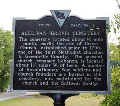 Sullivan (Grove) Cemetery Marker image. Click for full size.