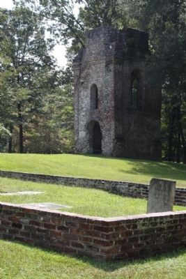 St. George's bell tower and cemetery as seen today image. Click for full size.
