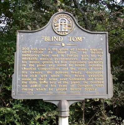 “Blind Tom” Marker image. Click for full size.