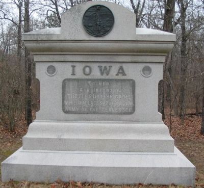14th Iowa Infantry Regiment Monument. Click for full size. 14th Iowa Infantry Regiment Monument image. Click for full size.