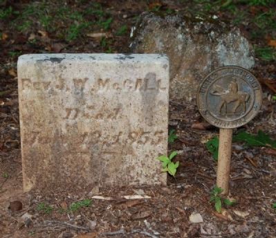 Rev. J.W. McCall Tombstone<br>United Methodist Minister image. Click for full size.