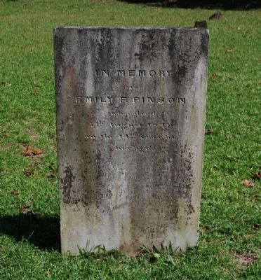 Emily F. Pinson Tombstone image. Click for full size.