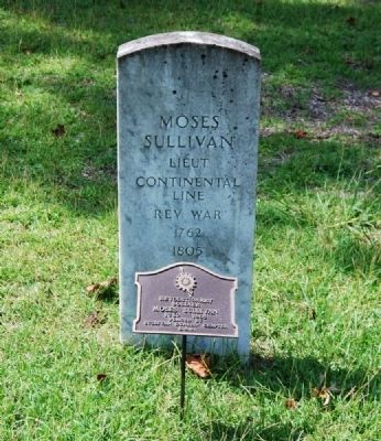 Moses Sullivan Tombstone image. Click for full size.