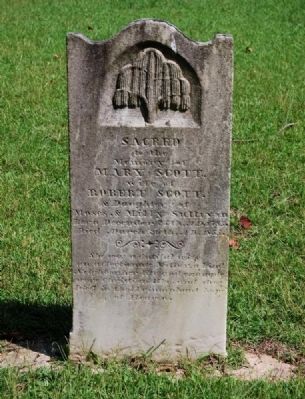 Mary Scott Tombstone image. Click for full size.