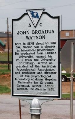 John Broadus Watson Marker image. Click for full size.