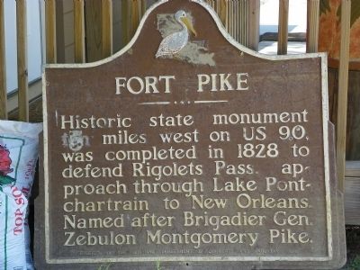 Fort Pike Marker image. Click for full size.