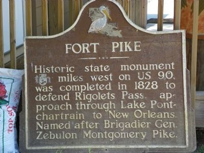 Fort Pike Marker image. Click for full size.