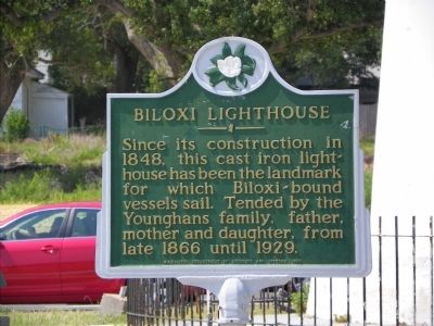 Biloxi Lighthouse Marker. Click for full size. Biloxi Lighthouse Marker image. Click for full size.