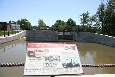 Miami and Erie Canal, New Bremen Marker image. Click for full size.