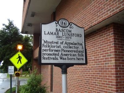 Bascom Lamar Lunsford Marker. Click for full size. Bascom Lamar Lunsford Marker image. Click for full size.