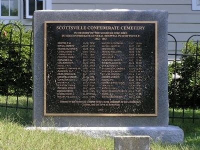 Scottsville Confederate Cemetery Marker image. Click for full size.