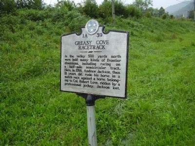 Greasy Cove Racetrack Marker image. Click for full size.
