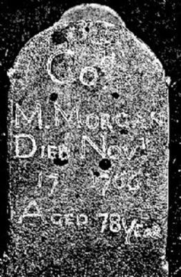 Col. Morgan Morgan Headstone image. Click for full size.