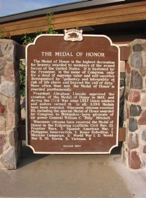 The Medal of Honor Marker image. Click for full size.