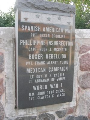 War Recipients. Click for full size. War Recipients image. Click for full size.