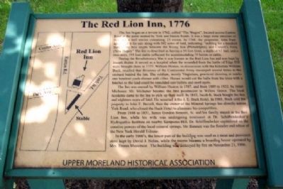 The Red Lion Inn, 1776 Marker image. Click for full size.