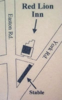 Location of The Red Lion Inn, 1776 on Marker. Click for full size. Location of The Red Lion Inn, 1776 on Marker image. Click for full size.