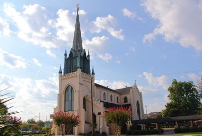 Church of the Holy Family and Marker. Click for full size. Church of the Holy Family and Marker image. Click for full size.