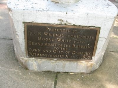 Plaque at the Base of the Flagpole. Click for full size. Plaque at the Base of the Flagpole image. Click for full size.