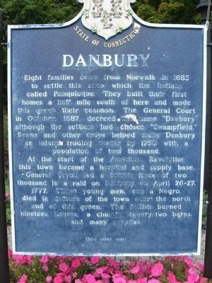 Danbury Marker </b>front image. Click for full size.
