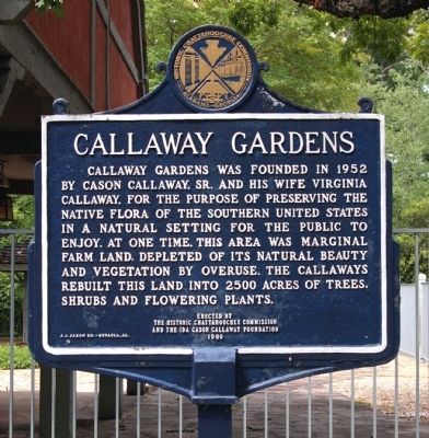 Callaway Gardens Marker image. Click for full size.