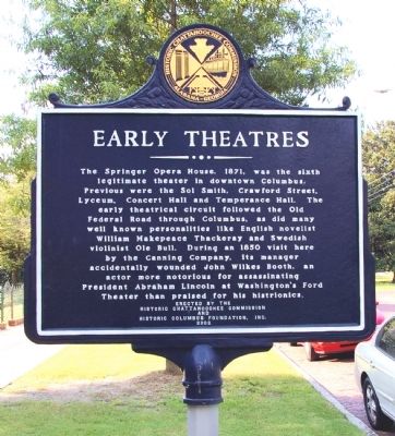 Side 2: Early Theatres Marker image. Click for full size.
