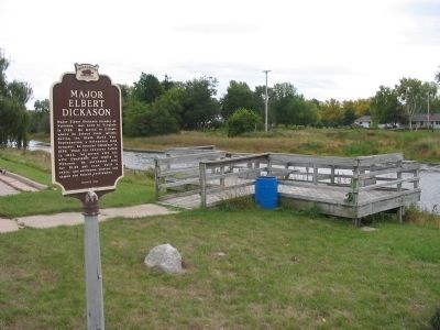 Major Elbert Dickason / Dickason's "Hotel" Marker image. Click for full size.