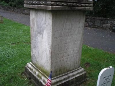Wood Monument Marker (Front & Left) image. Click for full size.