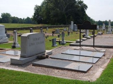 Rev. Clark Berry Stewart and Family Marker and Plot image. Click for full size.