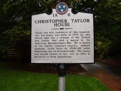 Christopher Taylor House Marker image. Click for full size.