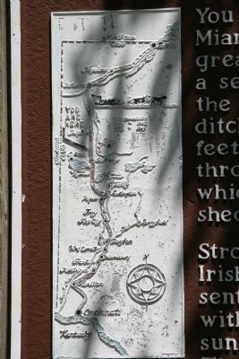 Miami & Erie Canal Deep Cut Marker image. Click for full size.