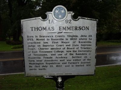 Thomas Emmerson Marker. Click for full size. Thomas Emmerson Marker image. Click for full size.