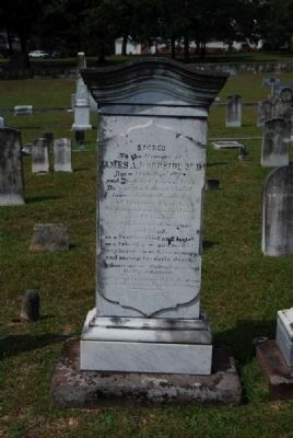 James A. Woodside M.D. Tombstone image. Click for full size.