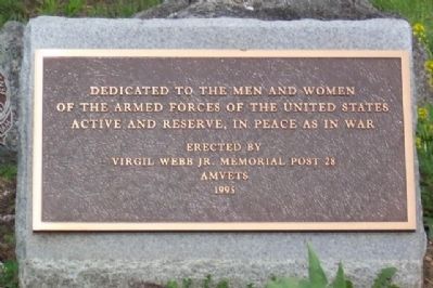AMVETS Post 28 Veterans Memorial. Click for full size. AMVETS Post 28 Veterans Memorial image. Click for full size.