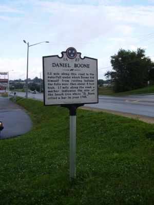Daniel Boone Marker. Click for full size. Daniel Boone Marker image. Click for full size.