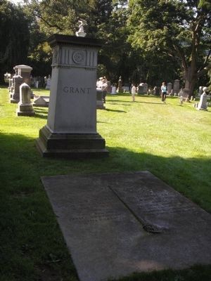Marker in West Point Cemetery image. Click for full size.