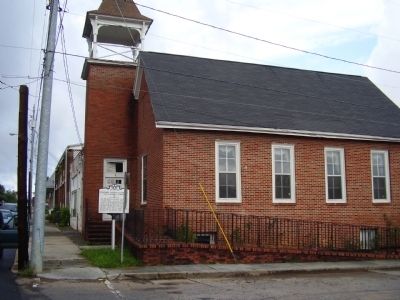 Colored Christian Church and Colored School Marker image. Click for full size.